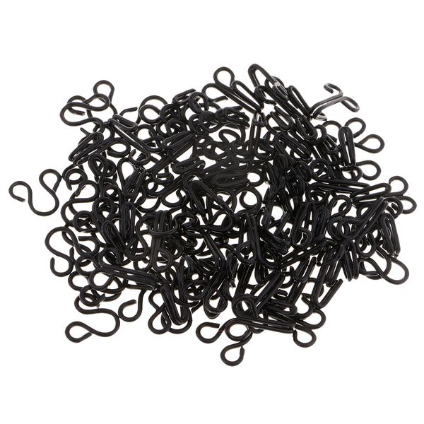 50 sets metal sewing hooks and eyes closure for diy bra and clothing pants dress, Black
50 sets metal sewing hooks and eyes closure for diy bra and clothing pants dress, Black