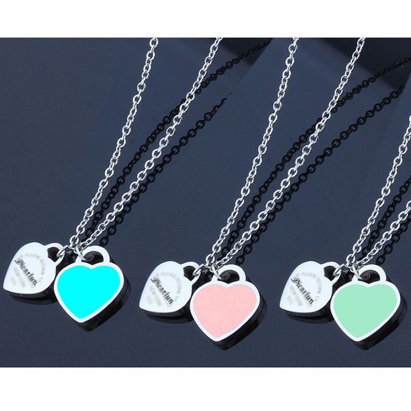 dicarlun stainless steel necklace pendant for women pink green blue heart pendant silver color gold necklace femal jewelry
dicarlun stainless steel necklace pendant for women pink green blue heart pendant silver color gold necklace femal jewelry