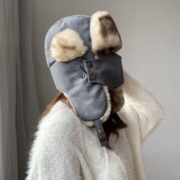 women's autumn and winter korean-style winter warm mask wraps hat outdoor ski snow fur caps head warmer, Blue;gray
women's autumn and winter korean-style winter warm mask wraps hat outdoor ski snow fur caps head warmer, Blue;gray