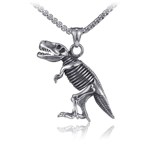 retro dinosaur titanium steel pendant necklace fashion street hip-hop punk rock cool trendy party metal jewelry necklace male, Silver
retro dinosaur titanium steel pendant necklace fashion street hip-hop punk rock cool trendy party metal jewelry necklace male, Silver