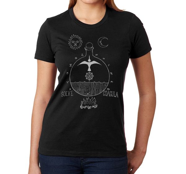 ladies solve et coagula gnostic original alchemical diagram screen printed cotton t shirt men t shirt
ladies solve et coagula gnostic original alchemical diagram screen printed cotton t shirt men t shirt