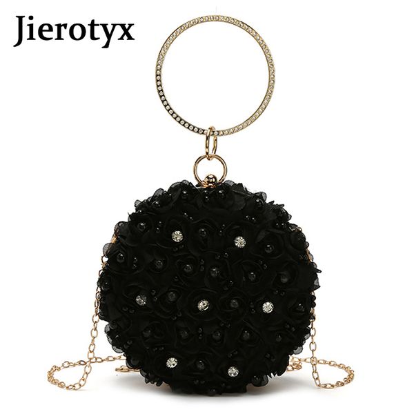 jierotyx fashion lace flower women shoulder bag mini round chain female messenger bags wedding purse elegant ladies' evening bag
jierotyx fashion lace flower women shoulder bag mini round chain female messenger bags wedding purse elegant ladies' evening bag