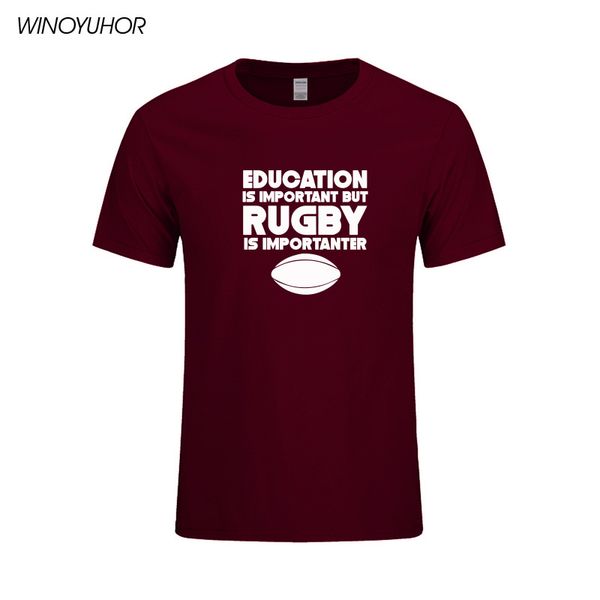 education is important but rugbying is importanter t shirt gift mens print t-shirts 100% cotton short sleeve o-neck tee
education is important but rugbying is importanter t shirt gift mens print t-shirts 100% cotton short sleeve o-neck tee