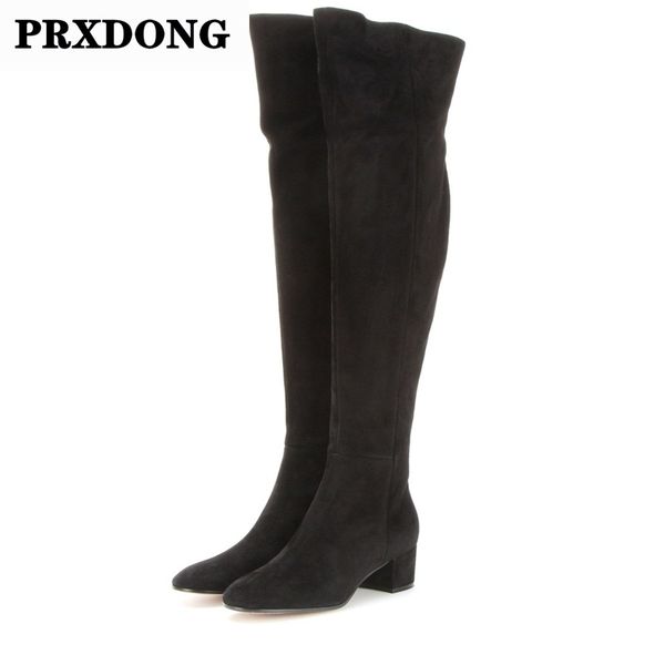 new brand autimn winter women boots genuine leather med heel black gray shoes woman over the knee high boots plus size 34-43
new brand autimn winter women boots genuine leather med heel black gray shoes woman over the knee high boots plus size 34-43