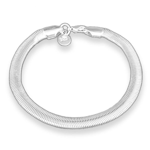 classic flat snake chain bracelet bangle for man women silver color cuff jewelry girl gift wholesale 6mm width, Golden;silver
classic flat snake chain bracelet bangle for man women silver color cuff jewelry girl gift wholesale 6mm width, Golden;silver