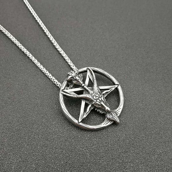 fashion sheep head satan 316l stainless steel necklaces men black enamel necklace chain jewelry gift jewelry bisuteria, Silver
fashion sheep head satan 316l stainless steel necklaces men black enamel necklace chain jewelry gift jewelry bisuteria, Silver