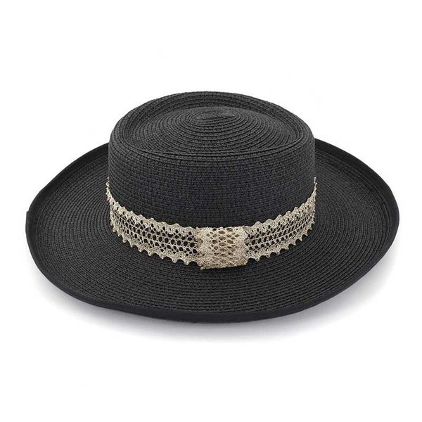 wzcx 2020 new fashion flat wide brim outdoor straw hat korean version breathable summer beach hat women's cap, Blue;gray
wzcx 2020 new fashion flat wide brim outdoor straw hat korean version breathable summer beach hat women's cap, Blue;gray