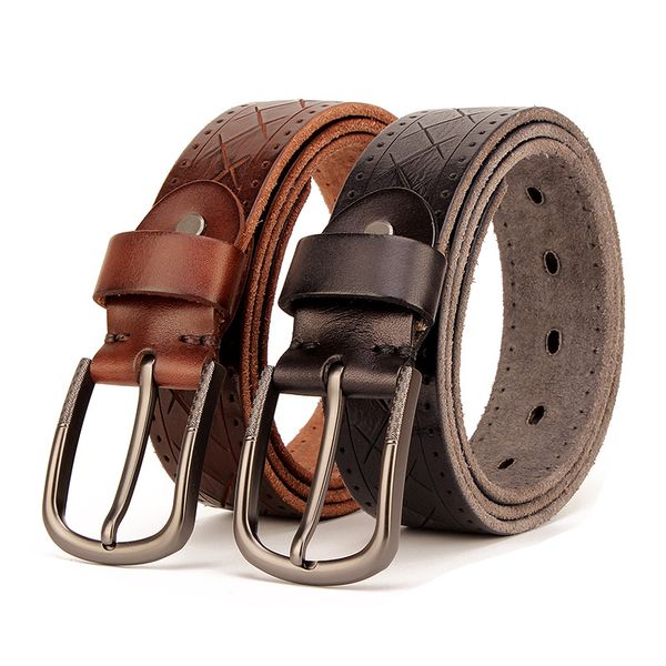2019 new mens header level vintage antique finish via rinsing leather belt knife tattoo manual personality casual jeans waistband, Black;brown
2019 new mens header level vintage antique finish via rinsing leather belt knife tattoo manual personality casual jeans waistband, Black;brown