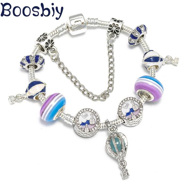 charm bracelets boosbiy silver plated bracelet & bangle with blue balloon beads diy brand jewelry gift for women drop, Golden;silver
charm bracelets boosbiy silver plated bracelet & bangle with blue balloon beads diy brand jewelry gift for women drop, Golden;silver