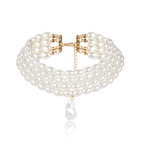 chokers fashion necklace women classic casual shining white color round shape imitation pearl multi-layer jewelry female, Golden;silver
chokers fashion necklace women classic casual shining white color round shape imitation pearl multi-layer jewelry female, Golden;silver