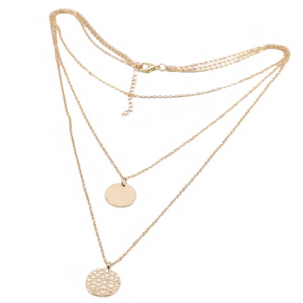 pendant necklaces fashion women necklace round clavicle chains jewelry european and american simple multi-layer, Silver
pendant necklaces fashion women necklace round clavicle chains jewelry european and american simple multi-layer, Silver