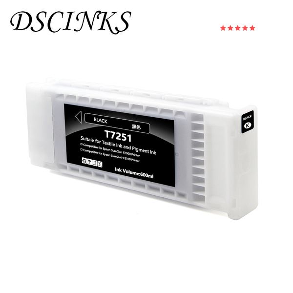 ink cartridges dscinks 600ml per pcs textile t7251 t7252 t7253 t7254 t725a cartridge for f2000 f2100 f2130 f2140 f2150 f2160 printer
ink cartridges dscinks 600ml per pcs textile t7251 t7252 t7253 t7254 t725a cartridge for f2000 f2100 f2130 f2140 f2150 f2160 printer