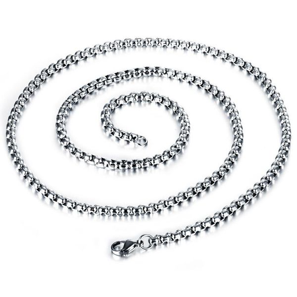 1.5mm stainless steel necklaces box polished chains bulk lobster clasps fashion accessories jewelry wholesale 2020, Silver
1.5mm stainless steel necklaces box polished chains bulk lobster clasps fashion accessories jewelry wholesale 2020, Silver