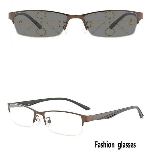 2020 new pchromic reader reading glasses men's half frame hyperopia presbyopia progressive multifocal with box fml, White;black
2020 new pchromic reader reading glasses men's half frame hyperopia presbyopia progressive multifocal with box fml, White;black