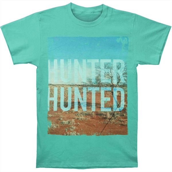 hunter hunted mens scenery hunted reg mens soft t slim fit t shirt mint