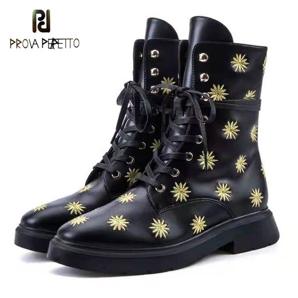 boots web celebrity embroidered ankle autumn/winter british style comfortable soft sole leather lace-up, Black
boots web celebrity embroidered ankle autumn/winter british style comfortable soft sole leather lace-up, Black