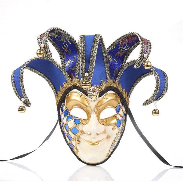 halloween scary props prom parties high-end retro art clown mask venice masquerade mask with bells mask halloween festival cosplay
halloween scary props prom parties high-end retro art clown mask venice masquerade mask with bells mask halloween festival cosplay