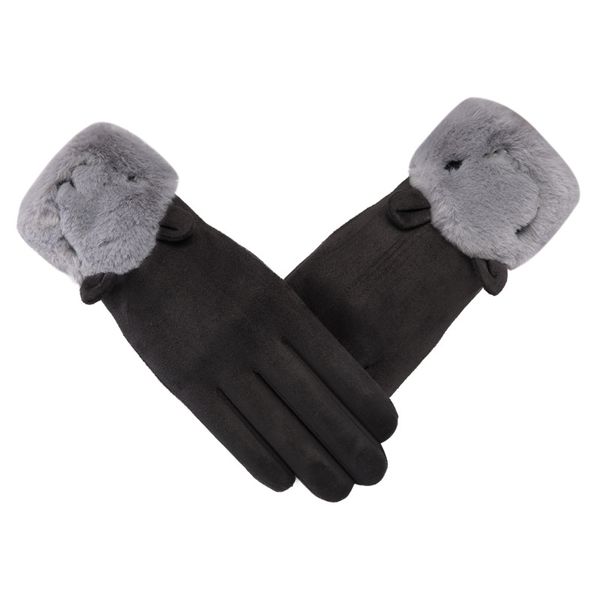 five fingers gloves duojiaoyan women driving full finger suede colors winter ladies sweet warm leather plush mittens, Blue;gray
five fingers gloves duojiaoyan women driving full finger suede colors winter ladies sweet warm leather plush mittens, Blue;gray