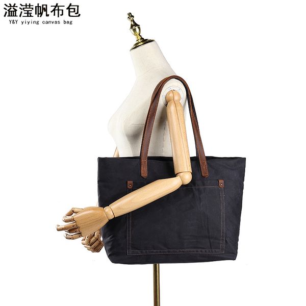 casual oil wax canvas womens handbag shoulder/crossbody bag shopping bag storage bag yiying factory direct sales multifunction
casual oil wax canvas womens handbag shoulder/crossbody bag shopping bag storage bag yiying factory direct sales multifunction