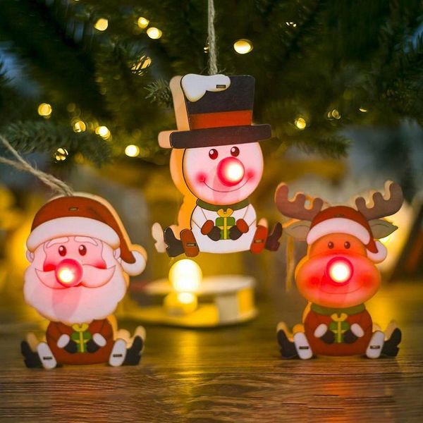 christmas snowman elk santa claus luminous ornaments wooden pendant novelty xmas tree decoration christmas tree decorations
christmas snowman elk santa claus luminous ornaments wooden pendant novelty xmas tree decoration christmas tree decorations