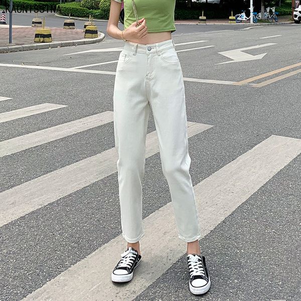 women's jeans apricot ankle-length pants korean style high waist harem for women simple pockets summer autumn trousers, Blue
women's jeans apricot ankle-length pants korean style high waist harem for women simple pockets summer autumn trousers, Blue