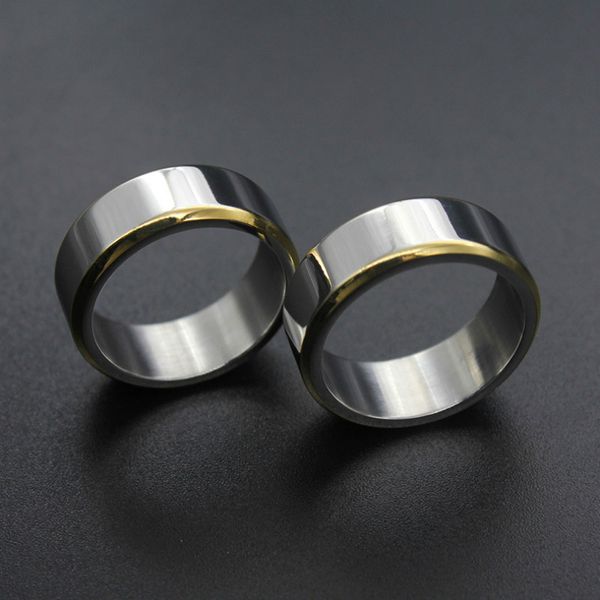cluster rings titanium stainless steel ring simple fashion silver color finger for men jewelry size 6-11, Golden;silver
cluster rings titanium stainless steel ring simple fashion silver color finger for men jewelry size 6-11, Golden;silver