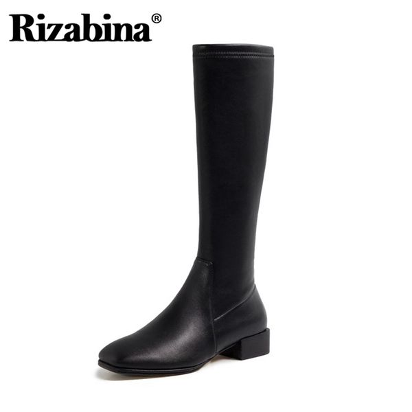 rizabina new woman knee high boots square toe low heel woman winter warm shoes fashion cool long boots women size 34-39, Black
rizabina new woman knee high boots square toe low heel woman winter warm shoes fashion cool long boots women size 34-39, Black