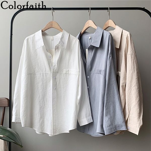colorfaith new 2020 women autumn winter blouses shirts buttons patchwork casual vintage oversize office lady wild bl5623, White
colorfaith new 2020 women autumn winter blouses shirts buttons patchwork casual vintage oversize office lady wild bl5623, White