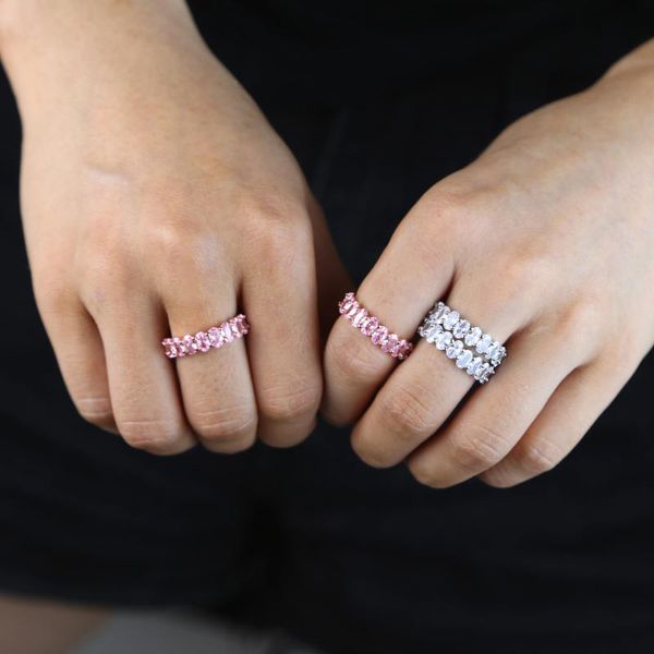 wedding rings wholesale women finger band with white pink oval cz pave classic ring drop high qulaity ship jewelry, Slivery;golden
wedding rings wholesale women finger band with white pink oval cz pave classic ring drop high qulaity ship jewelry, Slivery;golden