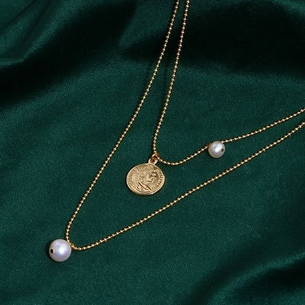 internet celebrities 14k zhu jin shuang ceng qiu ball chain necklaces choker freshwater pearl with head gold coin necklace female, Silver
internet celebrities 14k zhu jin shuang ceng qiu ball chain necklaces choker freshwater pearl with head gold coin necklace female, Silver