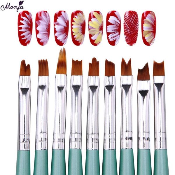 nail brushes monja art french smile half moon shape drawing diy petal flower gradient painting brush set manicure tools, Yellow
nail brushes monja art french smile half moon shape drawing diy petal flower gradient painting brush set manicure tools, Yellow