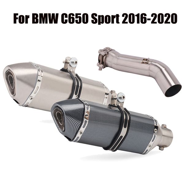 for c650 sport 2020-2020 exhaust tips 51mm muffler with db killer slip on connecting mid pipe escape link tube motorcycle
for c650 sport 2020-2020 exhaust tips 51mm muffler with db killer slip on connecting mid pipe escape link tube motorcycle