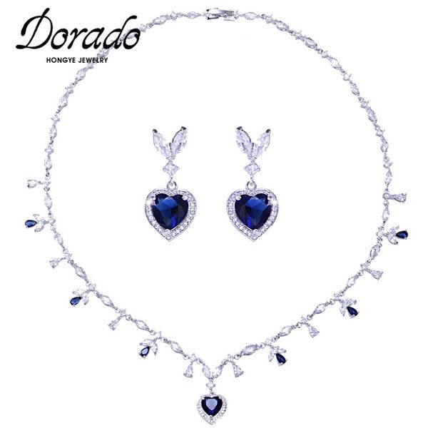 dorado korean 4 colors heart zircon drop earrings pendant necklace set for women clavicle chain wedding jewelry new arrivals, Silver
dorado korean 4 colors heart zircon drop earrings pendant necklace set for women clavicle chain wedding jewelry new arrivals, Silver