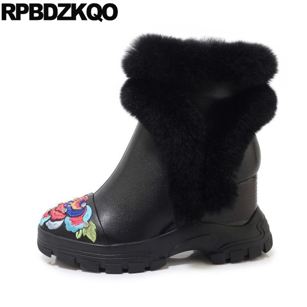 size 4 wedge winter snow boots women ankle embroidery plush booties furry handmade fluffy embroidered black shoes high heel
size 4 wedge winter snow boots women ankle embroidery plush booties furry handmade fluffy embroidered black shoes high heel