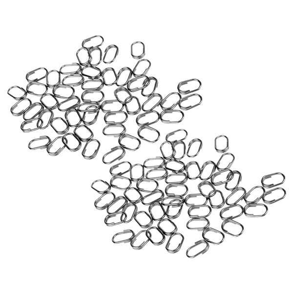 100 pieces split ring fishing lure, tackle connectors stainless steel split rings 2 sizes
100 pieces split ring fishing lure, tackle connectors stainless steel split rings 2 sizes