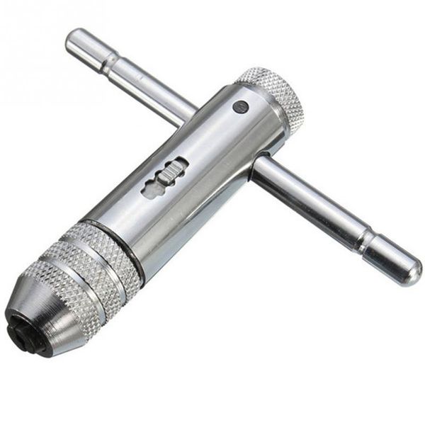 1 pc adjustable 3-8mm t-handle ratchet tap wrench with m3-m8 machine screw thread metric plug tap machinist tool
1 pc adjustable 3-8mm t-handle ratchet tap wrench with m3-m8 machine screw thread metric plug tap machinist tool