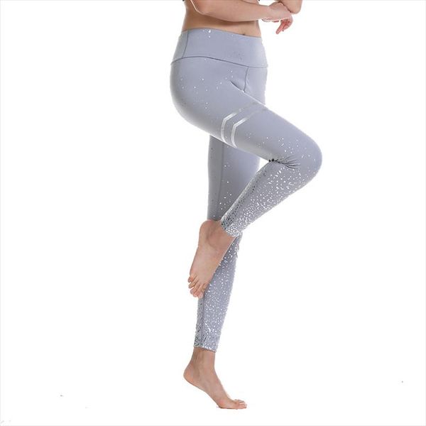 women leggings no transparent metallic foil print leggings exercise fitness patchwork push up female pants, Black
women leggings no transparent metallic foil print leggings exercise fitness patchwork push up female pants, Black