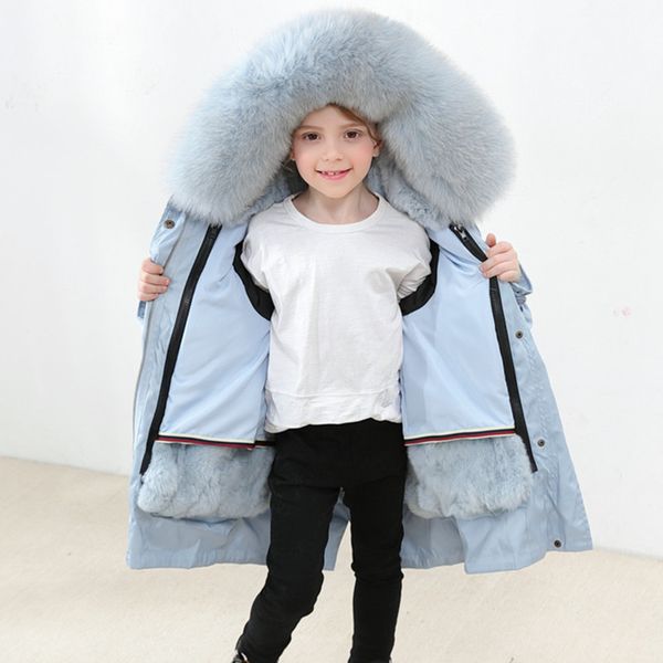 children's fur girls wear male baby real rex fur coat baby long section to overcome thick winter cotton coat kids jacket, Blue;gray
children's fur girls wear male baby real rex fur coat baby long section to overcome thick winter cotton coat kids jacket, Blue;gray