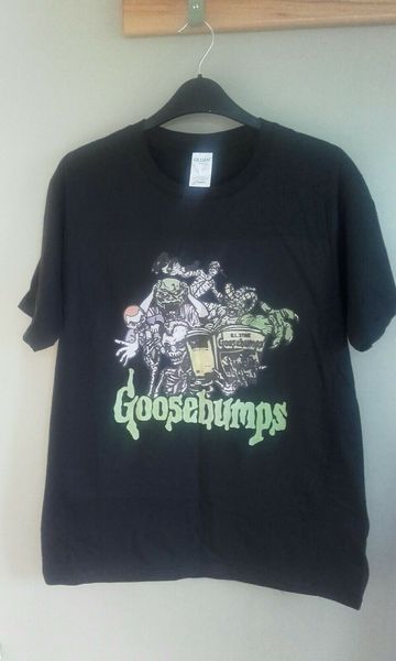 goosebumps small t-shirt . summer short sleeves cotton