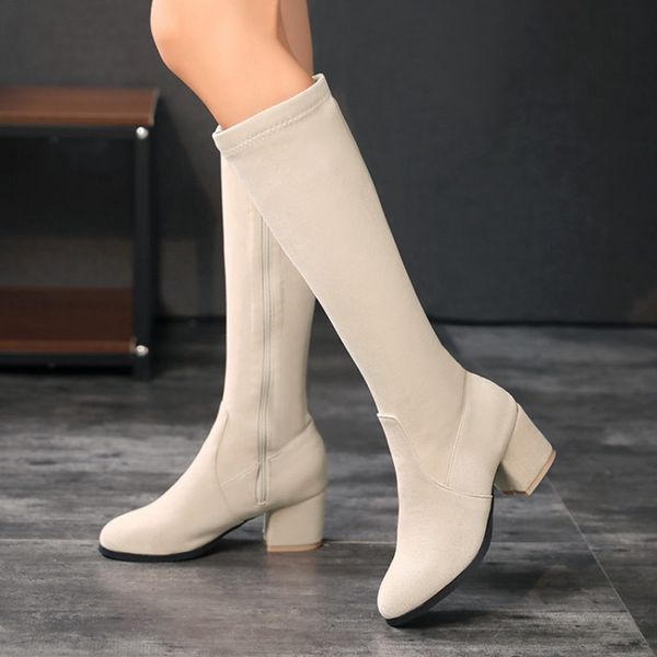 осень зима высокие каблуки женщины boots круглый toe zip обувь flock женский загрузочный колено высокие сапоги обувь женщина плюс размер 48, Black
осень зима высокие каблуки женщины boots круглый toe zip обувь flock женский загрузочный колено высокие сапоги обувь женщина плюс размер 48, Black
