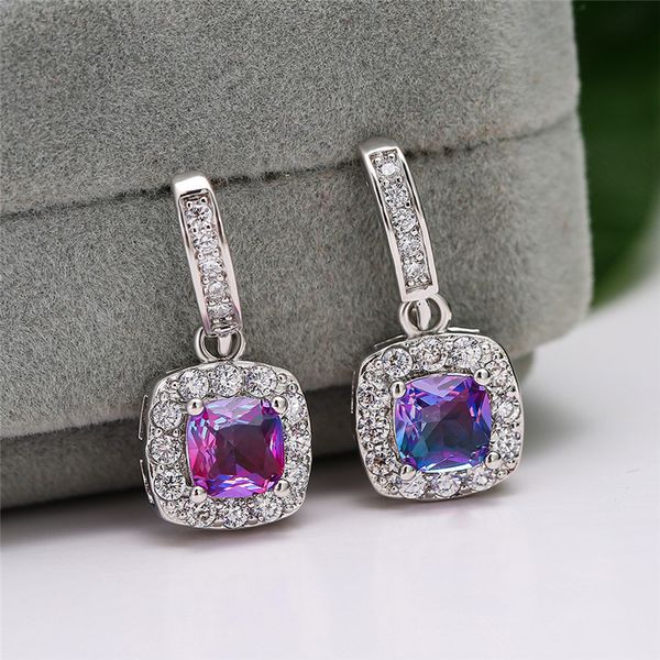 charm female crystal purple drop earrings silver color dangle earrings for women trendy rainbow square wedding earring
charm female crystal purple drop earrings silver color dangle earrings for women trendy rainbow square wedding earring