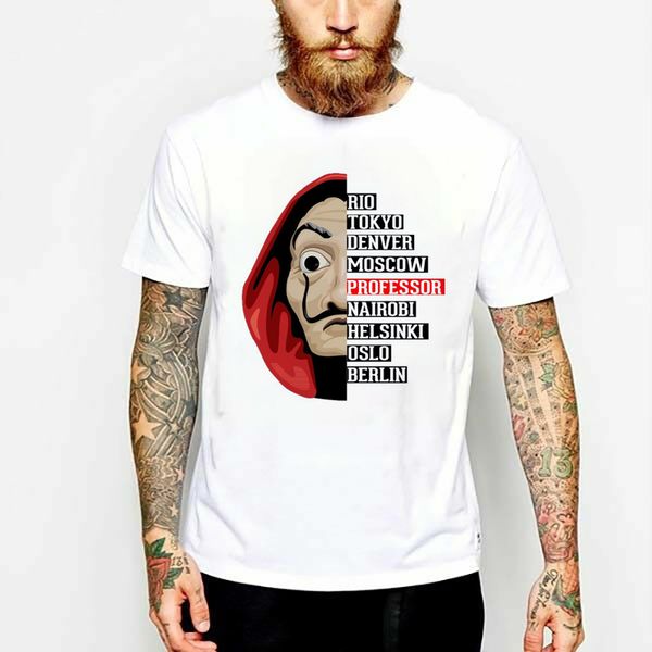 ла каса-де-papel мужчины футболку деньги heist забавный дом бумаги camiseta футболка дали маска casa de papel короткий рукав верхней
ла каса-де-papel мужчины футболку деньги heist забавный дом бумаги camiseta футболка дали маска casa de papel короткий рукав верхней