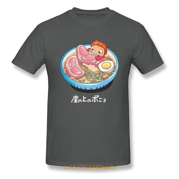 men's fun casual print t-shirt ponyo noodles shirts