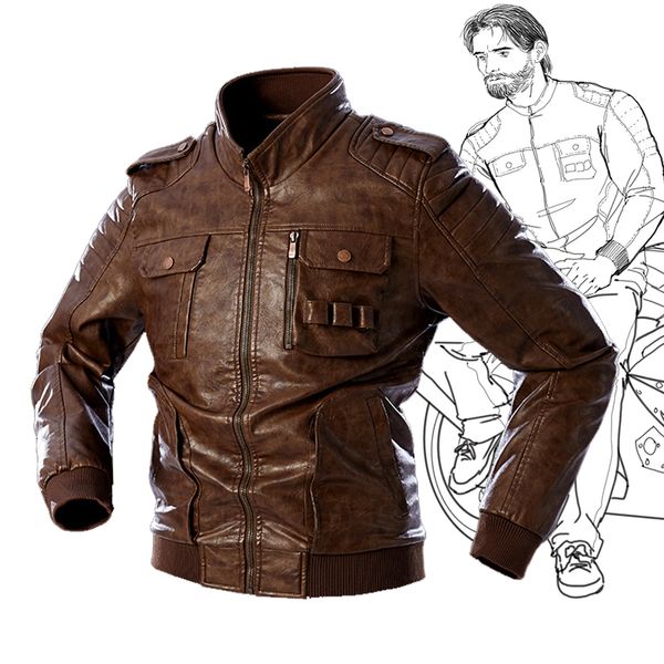 men's fur & faux fashion slim men motorcycle leather jacket 2021 plus velvet warm winter pu coat male casual biker bomber outwear, Black
men's fur & faux fashion slim men motorcycle leather jacket 2021 plus velvet warm winter pu coat male casual biker bomber outwear, Black