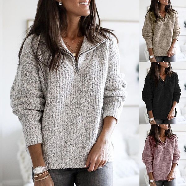 women sweaters spring autumn long sleeve loose thin sweater zipper pullover sweaters fashion korean style knitwear plus size 5xl, White;black
women sweaters spring autumn long sleeve loose thin sweater zipper pullover sweaters fashion korean style knitwear plus size 5xl, White;black