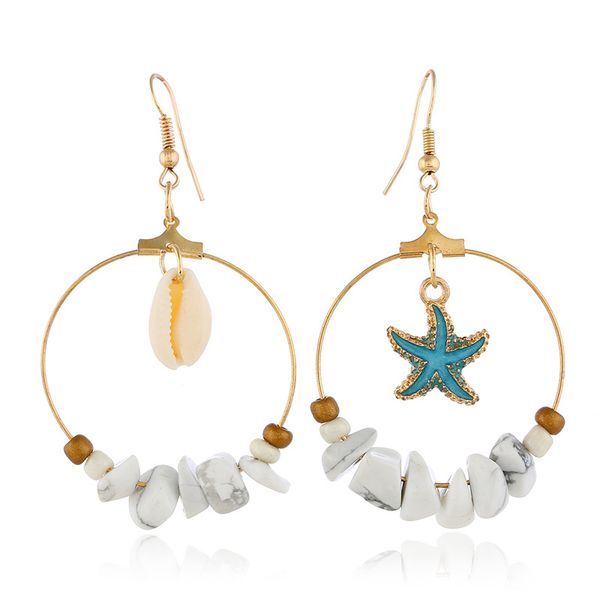 stud chenfan bohemian sea wind shell songshi earrings europe and america simple women jewelry, Golden;silver
stud chenfan bohemian sea wind shell songshi earrings europe and america simple women jewelry, Golden;silver