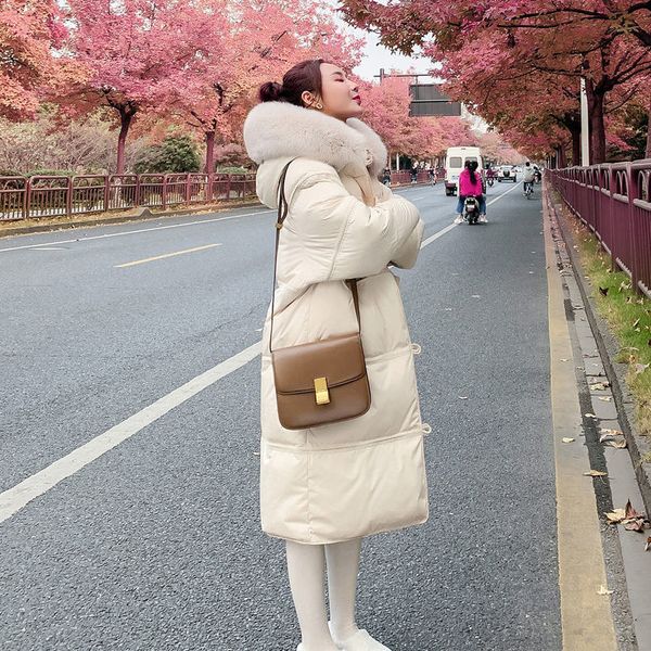 women 2020 winter fashion long real fur collar down jackets female hooded coat down parkas thick warm casual outwear l806, Black
women 2020 winter fashion long real fur collar down jackets female hooded coat down parkas thick warm casual outwear l806, Black