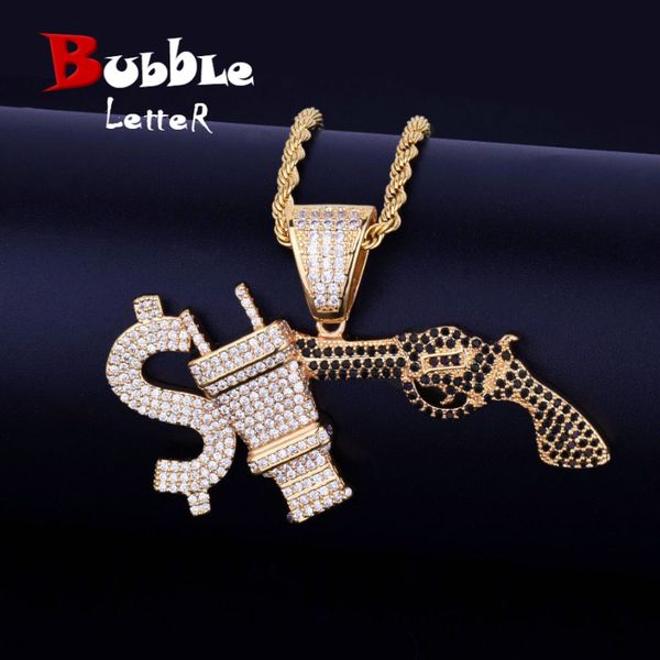 chains dollar sign plug with gun iced necklace & pendant chain charm gold color cubic zircon men's hip hop jewelry for gift, Silver
chains dollar sign plug with gun iced necklace & pendant chain charm gold color cubic zircon men's hip hop jewelry for gift, Silver