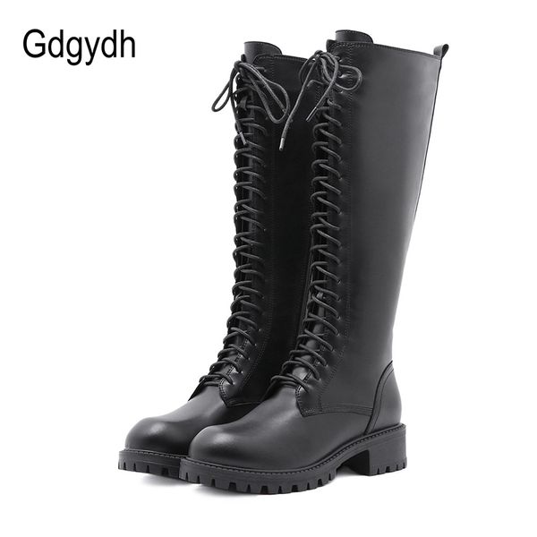 boots gdgydh 2021 winter s women ankle round toe square low heels lace-up female knee-high-boots size 35-40 drop, Black
boots gdgydh 2021 winter s women ankle round toe square low heels lace-up female knee-high-boots size 35-40 drop, Black