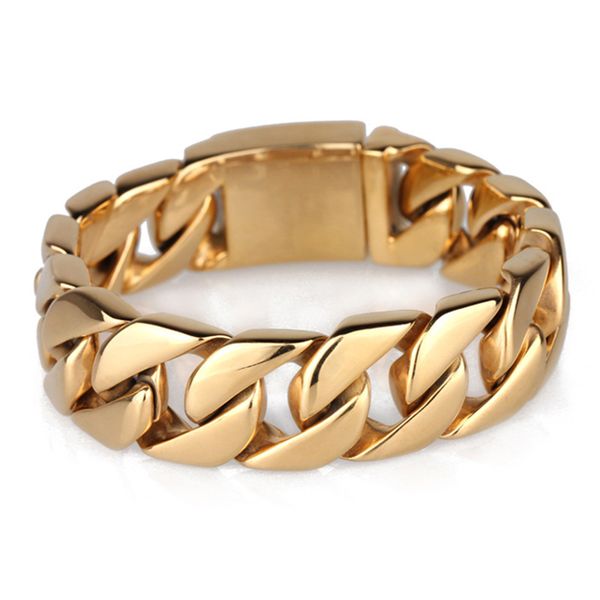 link, chain mens heavy biker bracelet 316l stainless steel gold color punk hip hop jewelry round curb cuban thick link bracelets 20mm, Black
link, chain mens heavy biker bracelet 316l stainless steel gold color punk hip hop jewelry round curb cuban thick link bracelets 20mm, Black